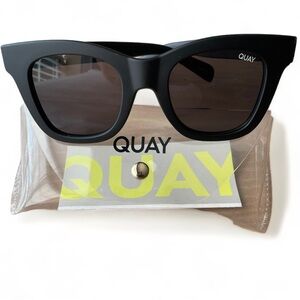 QUAY 'After Hours' Polarized Black Sunglasses